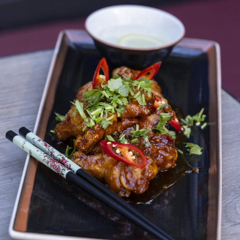 A photo of one of Opium's food dishes